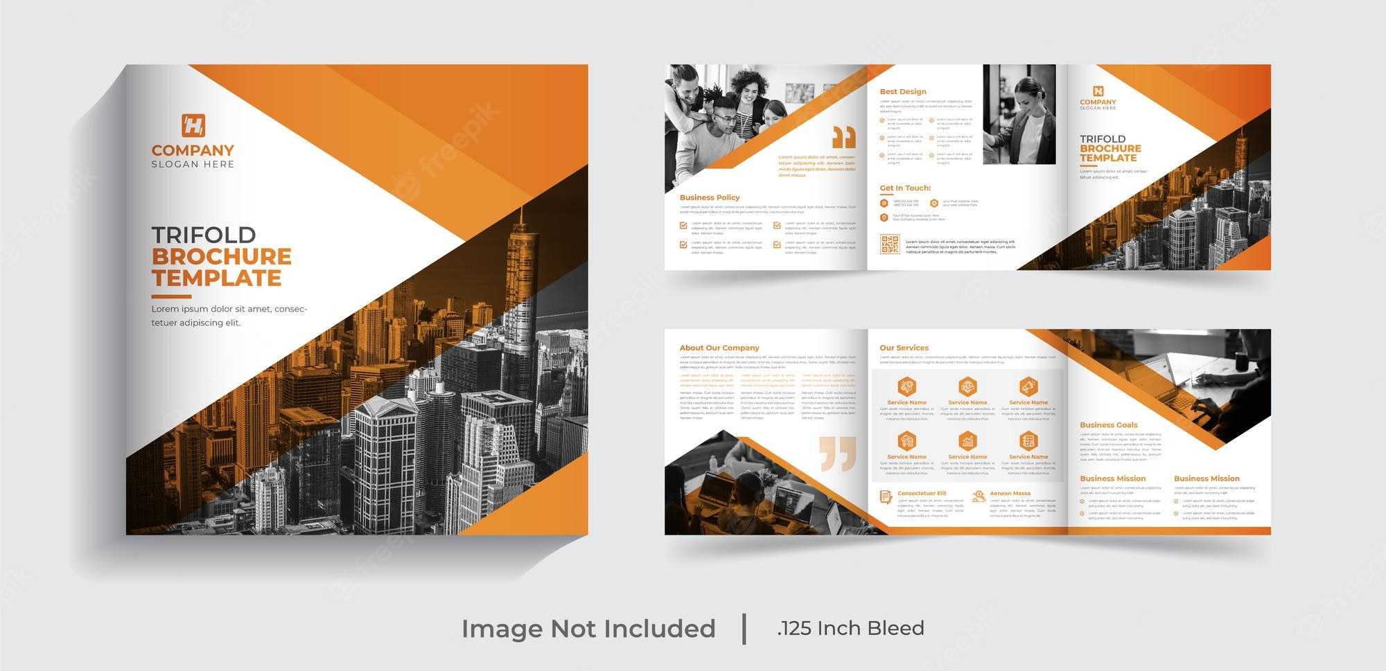 Premium Vector  10 Page Creative Modern Corporate Square Trifold  For 6 Panel Brochure Template