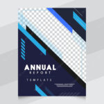 Premium Vector  Annual Report Illustrator Template Throughout Illustrator Report Templates
