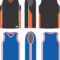 Premium Vector  Basketball Uniform Jerseys Front And Back View  Regarding Blank Basketball Uniform Template