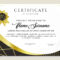 Premium Vector  Black And Gold Beauty Certificate Template Within Beautiful Certificate Templates