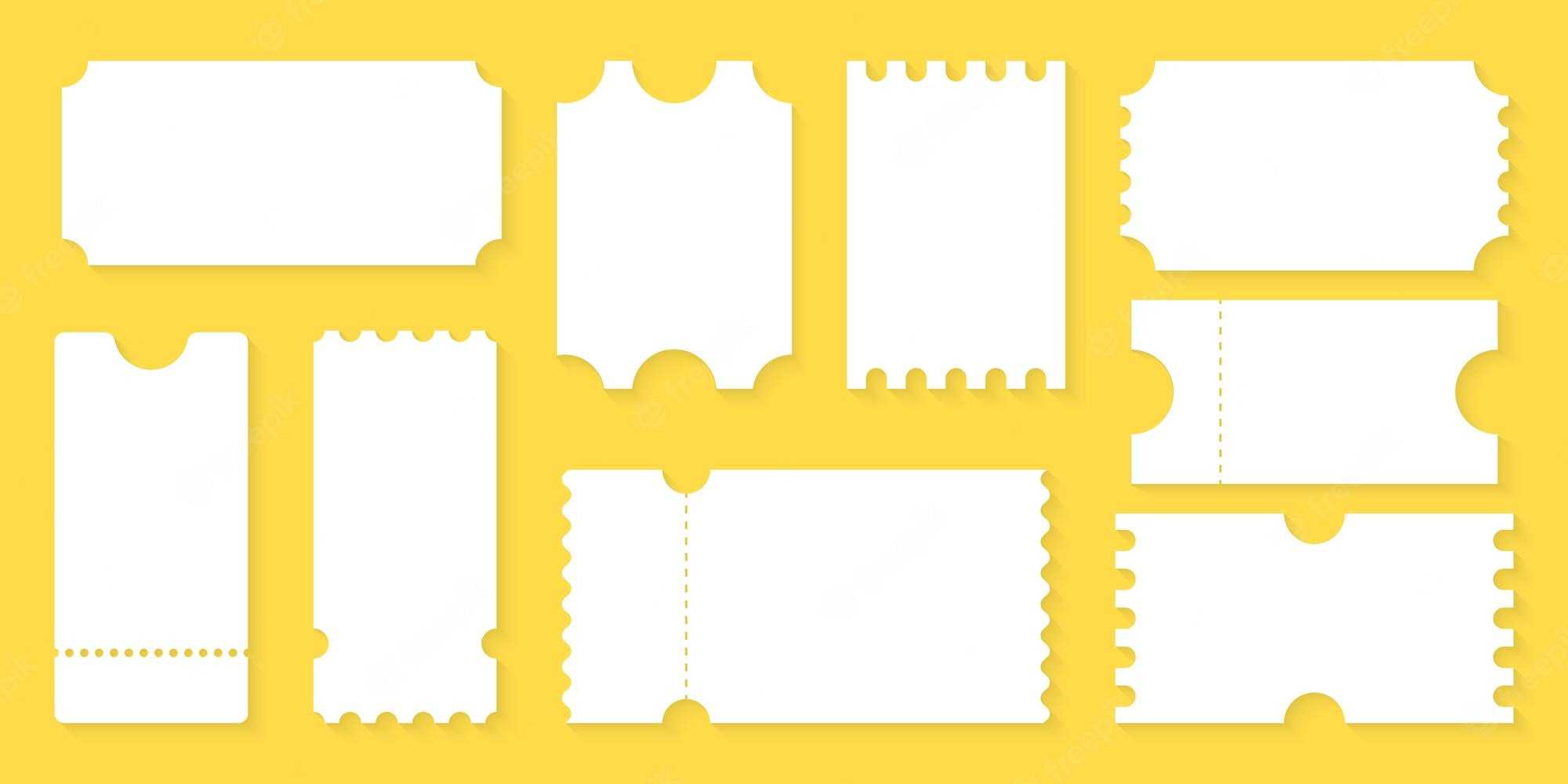 Premium Vector  Blank tickets design for airplane, train, bus  Throughout Blank Train Ticket Template