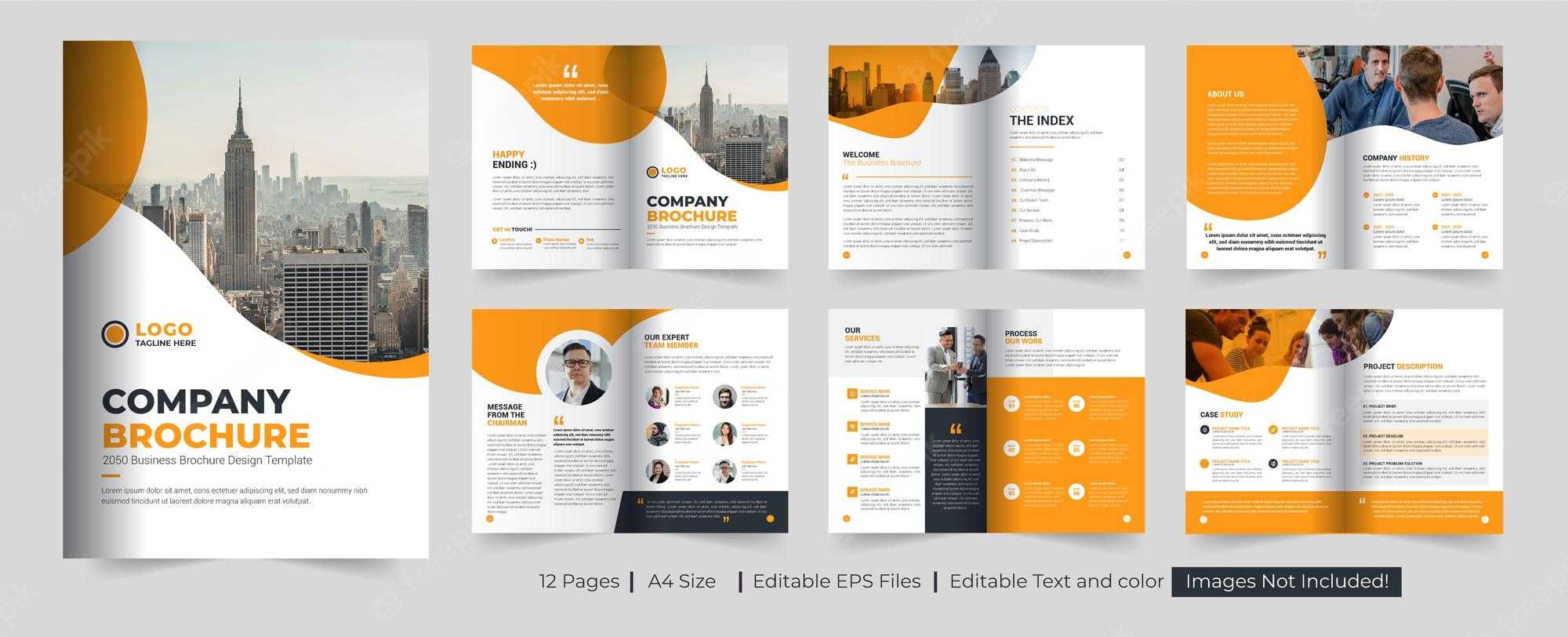 Premium Vector  Brochure Template Design And Minimal Business  Intended For Welcome Brochure Template