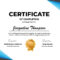 Premium Vector  Certificate completion modern vector template