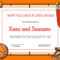 Premium Vector Certificate For Basketball Most Valuable Player Inside Basketball Certificate Template