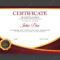 Premium Vector  Certificate Of Excellence Template Design In Red  Intended For Award Of Excellence Certificate Template