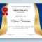 Premium Vector Certificate Template Blue And Gold