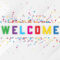 Premium Vector  Colorful Welcome Composition And Welcome Banner  In Welcome Banner Template