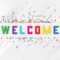 Premium Vector  Colorful Welcome Composition And Welcome Banner  In Welcome Banner Template