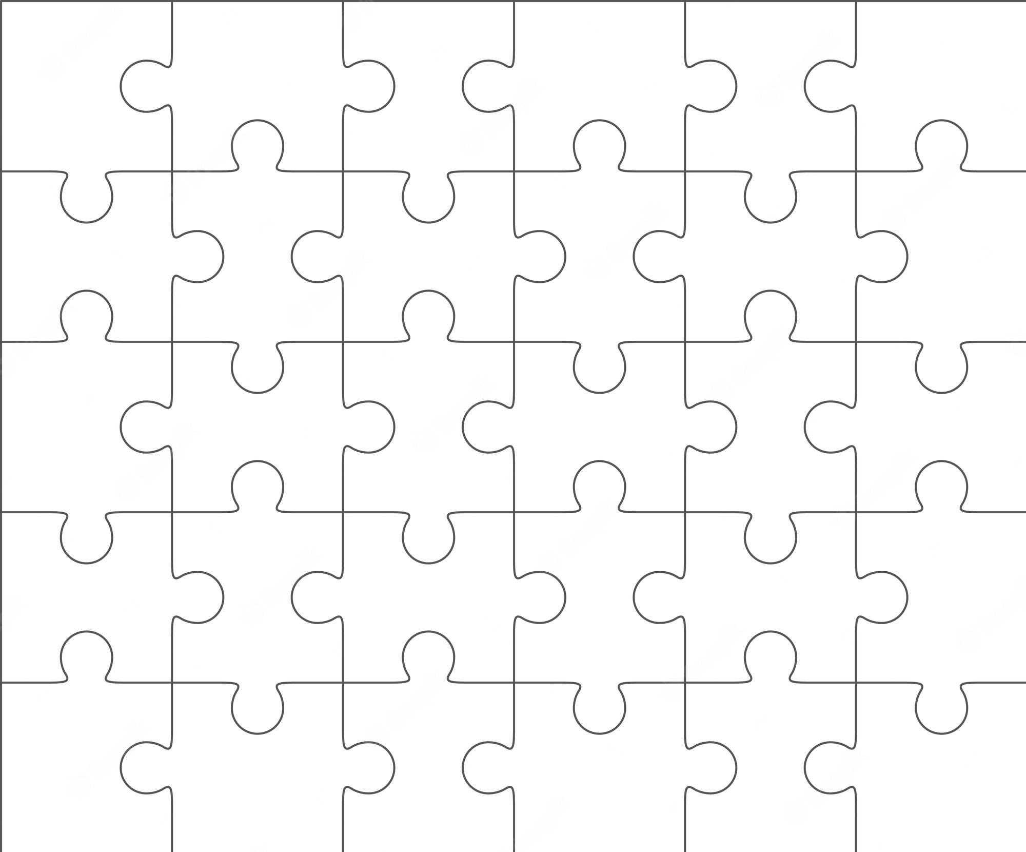 Premium Vector  Jigsaw Puzzle Blank Template 10×10 Elements, Thirty  For Blank Jigsaw Piece Template