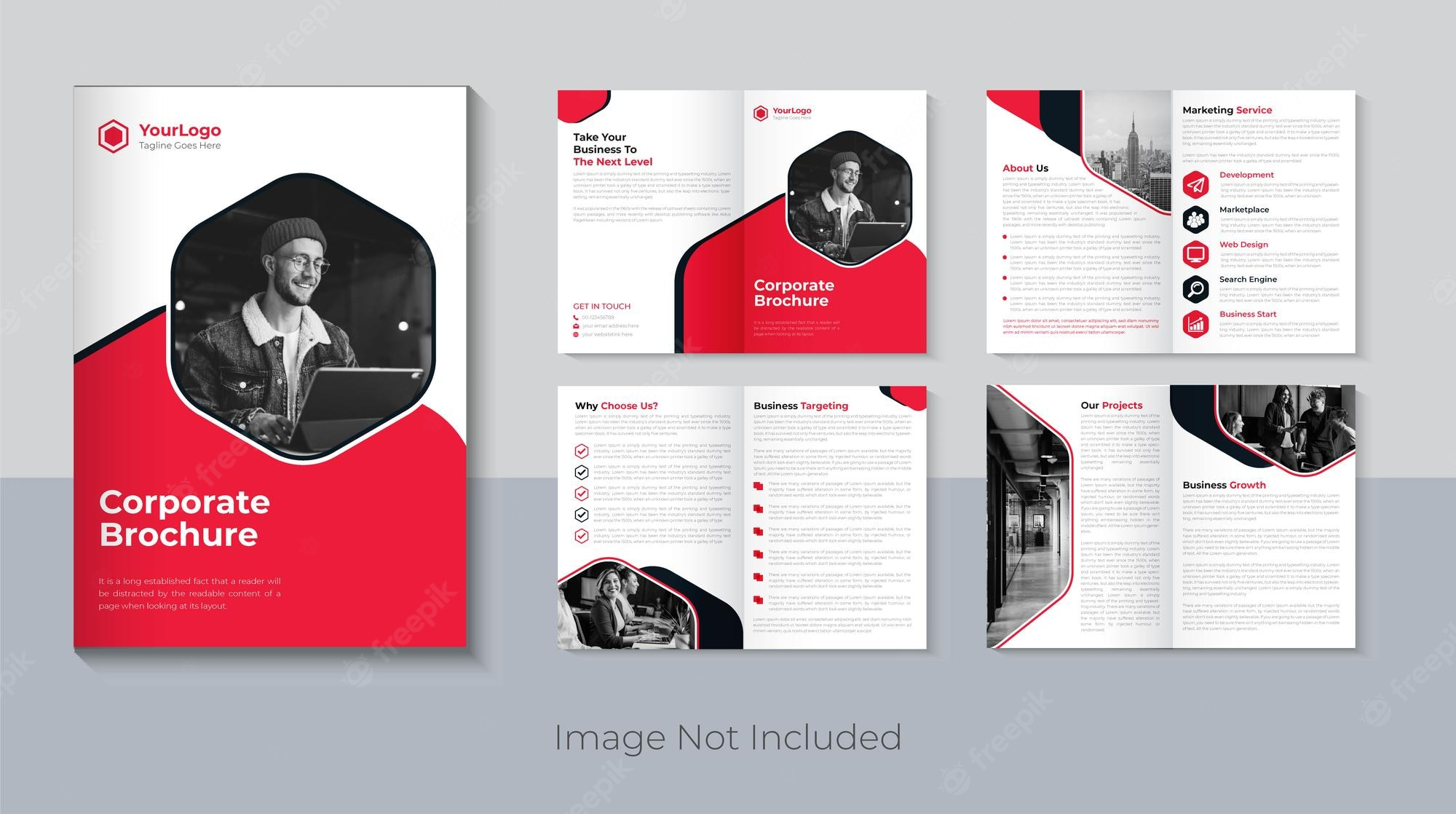 Premium Vector  Professional company brochure design creative  In Professional Brochure Design Templates