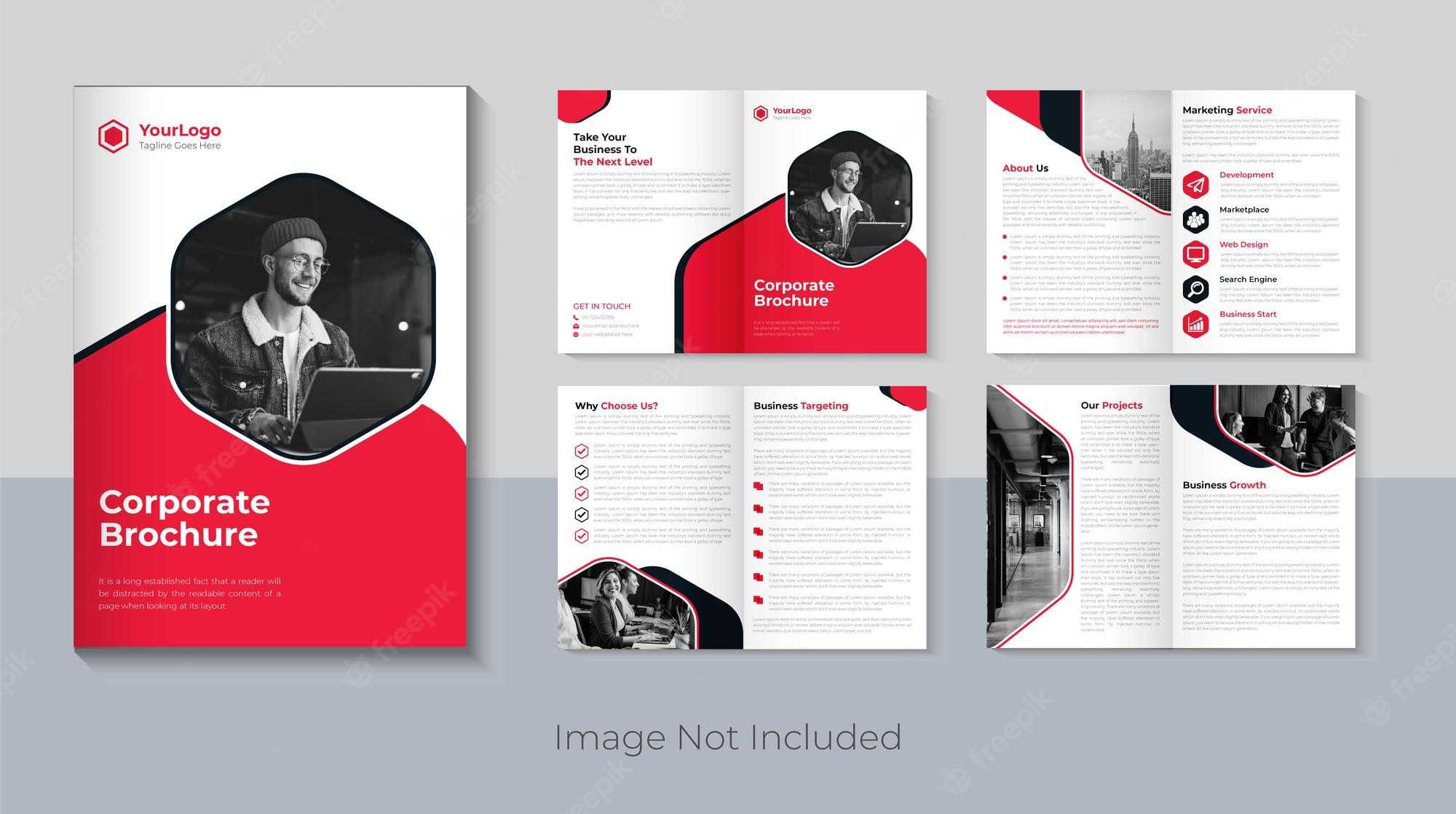 Premium Vector  Professional Company Brochure Design Creative  In Professional Brochure Design Templates