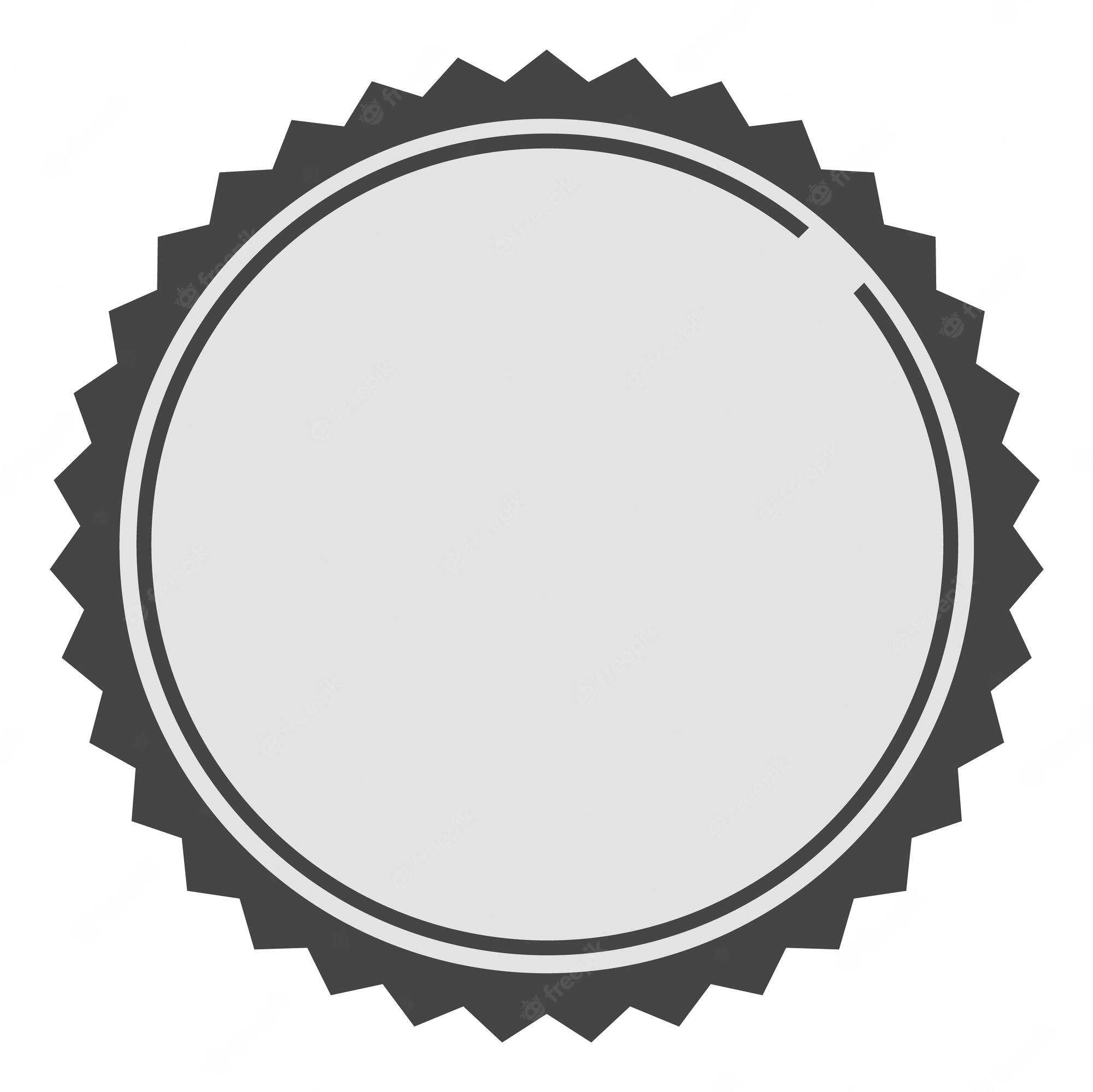 Premium Vector  Quality badge blank template