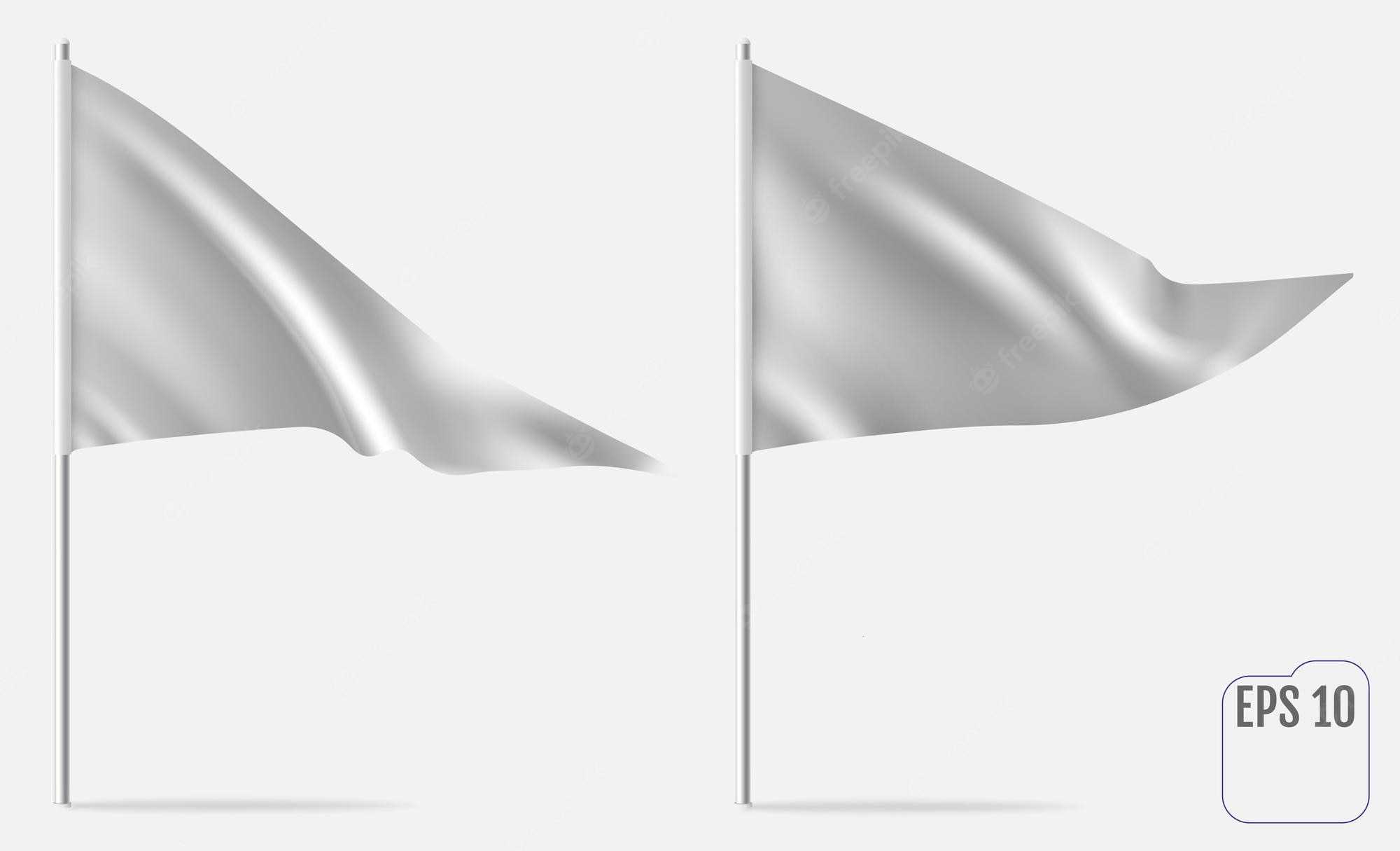 Premium Vector  Realistic Pennant Template Vector Triangle Flag  Within Triangle Pennant Banner Template