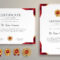 Premium Vector  Red And Gold Certificate Border Template For  With Award Certificate Border Template