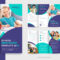 Premium Vector  School Education Tri Fold Brochure Design  With Regard To Tri Fold School Brochure Template