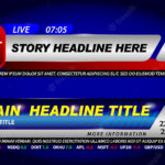Premium Vector  Set Of Breaking News Template Tv Or Banner  In News Report Template