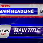 Premium Vector  Set of breaking news template tv or banner