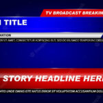 Premium Vector  Set Of Breaking News Template Tv Or Banner  Within News Report Template