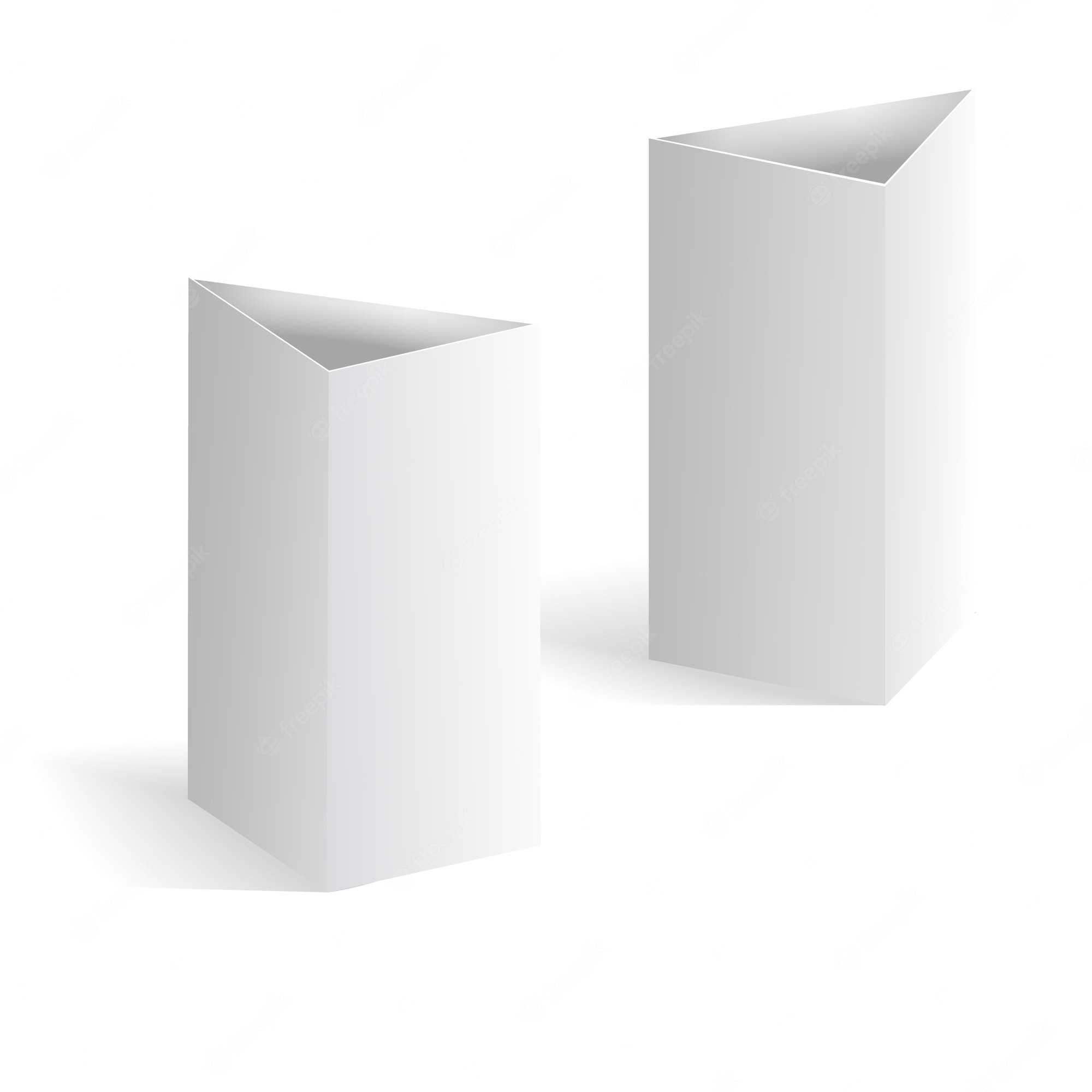 Premium Vector  White blank table tent vector, vertical triangle  In Blank Tent Card Template