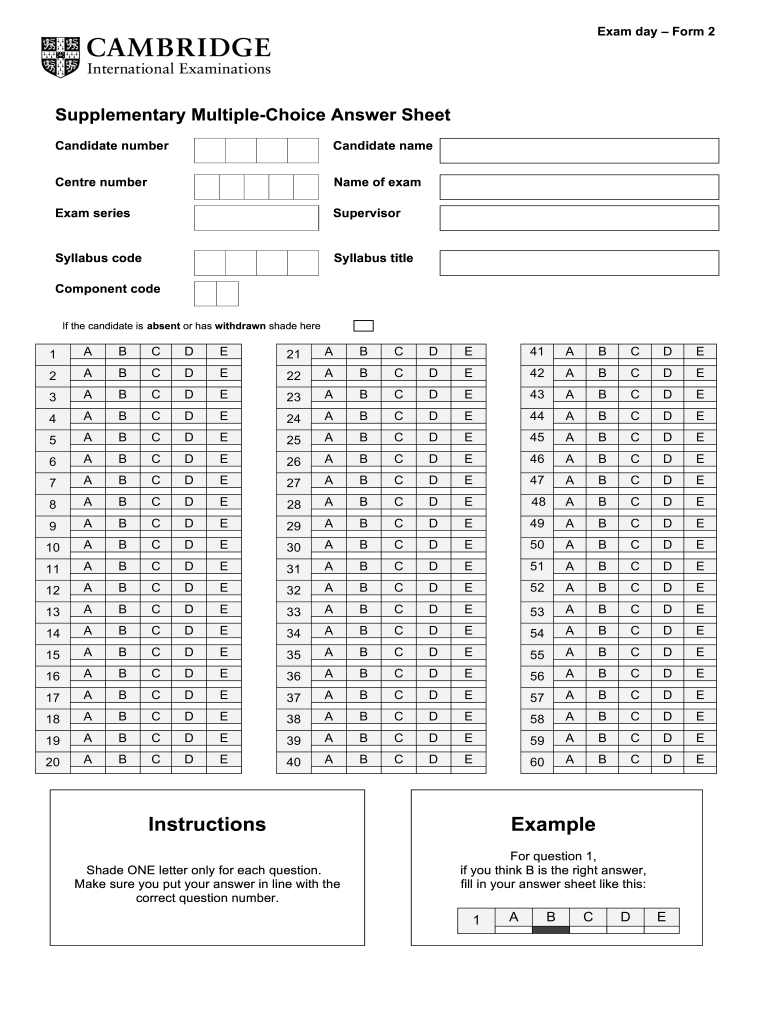 Printable Answer Sheet 10 100 – Fill Online, Printable, Fillable  With Regard To Blank Answer Sheet Template 1 100