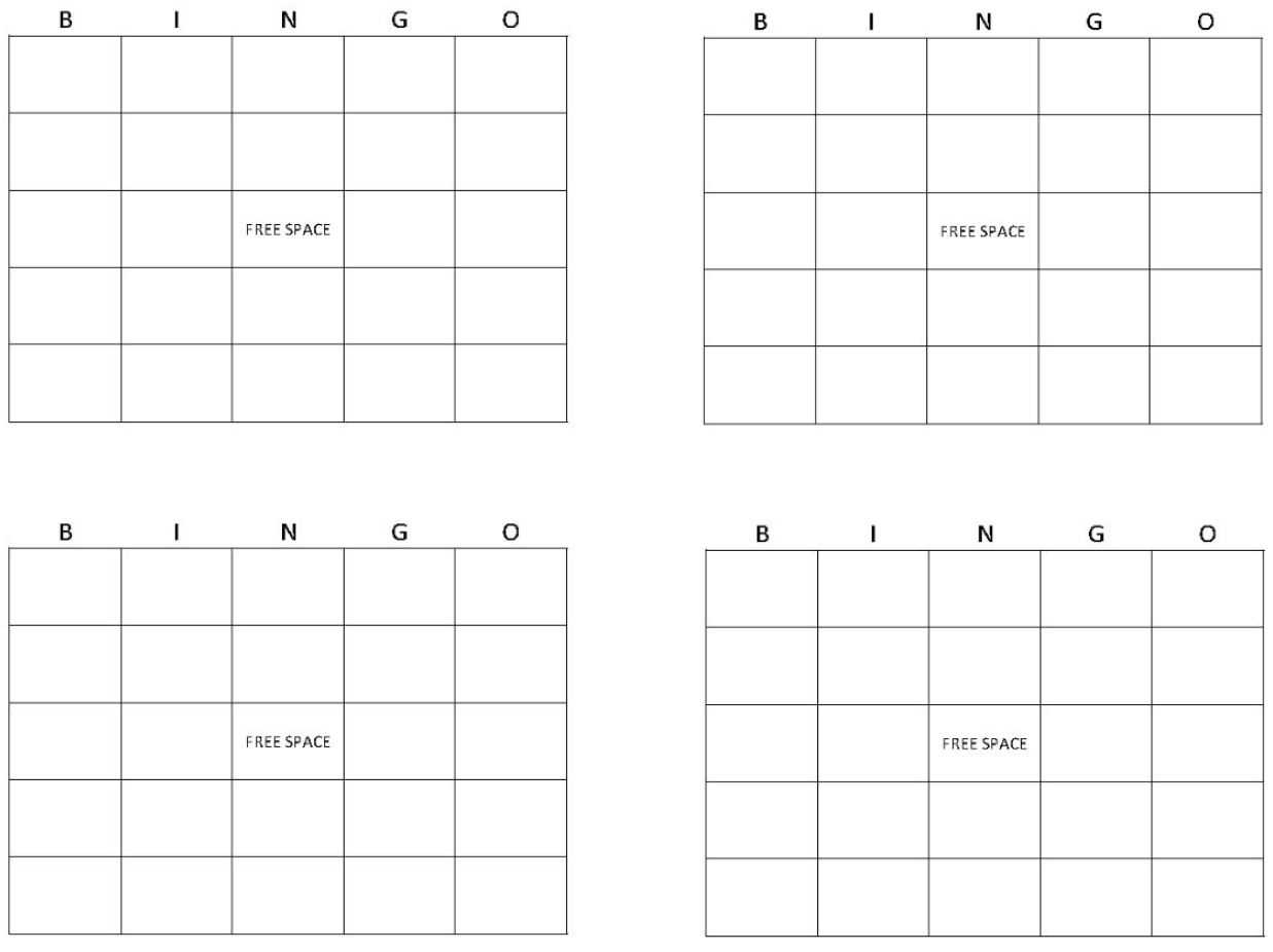 Printable Bingo Cards  Get Bingo Cards Here With Blank Bingo Card Template Microsoft Word