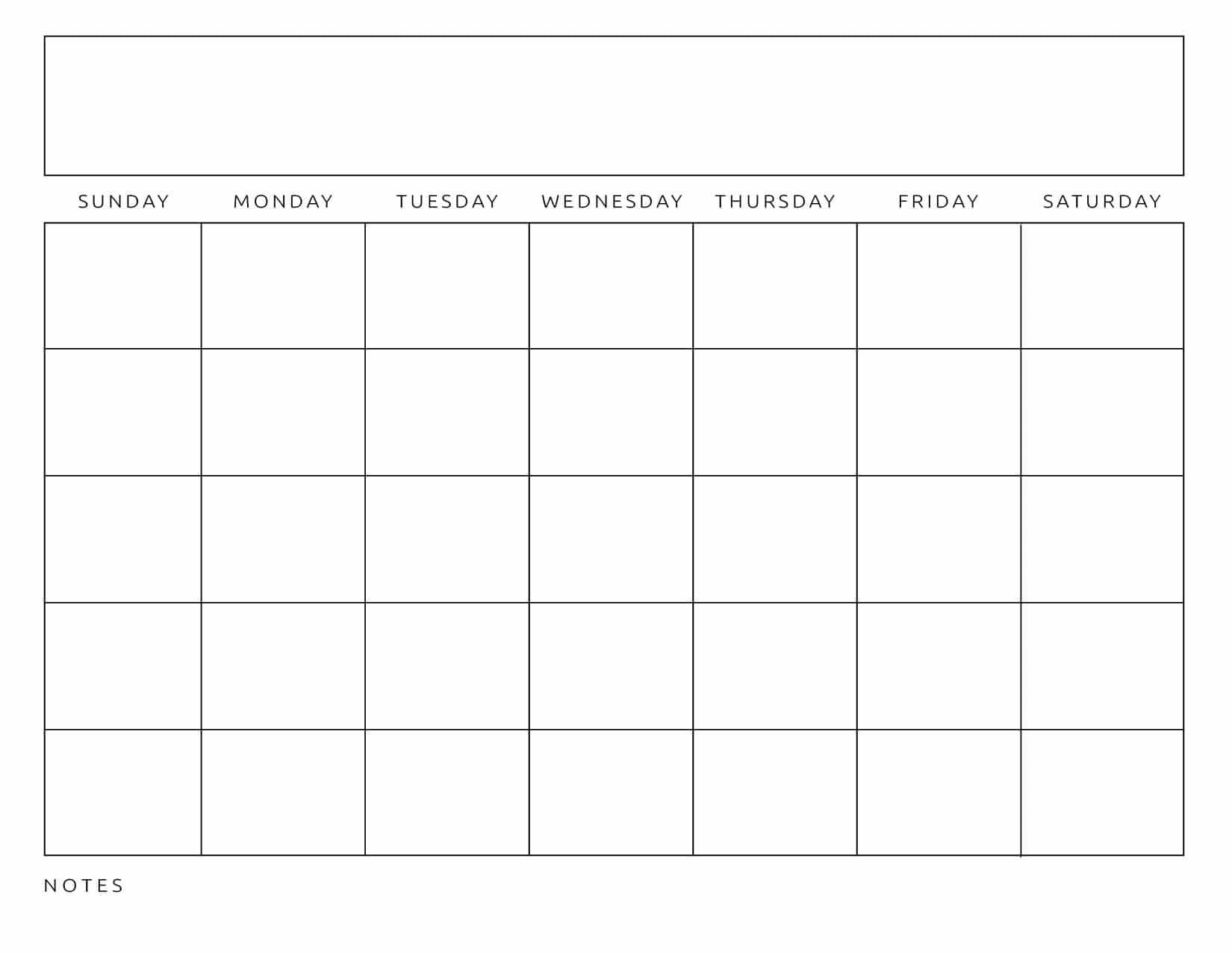 Printable Blank Calendar Templates - World of Printables Pertaining To Full Page Blank Calendar Template