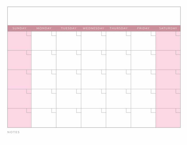 Printable Blank Calendar Templates – World of Printables Within Blank ...