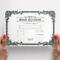 PRINTABLE Blank Stock Certificate Template DIY Certificate Of  Intended For Template For Share Certificate