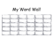 Printable Blank Word Wall Templates Inside Blank Word Wall Template Free