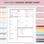 Printable Nursing Report Sheet Nurse Brain Sheet Single – Etsy Inside Med Surg Report Sheet Templates