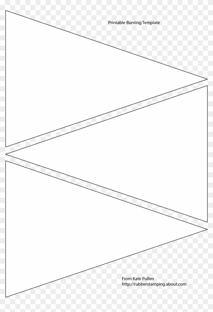 Printable Pennant Banner Template Âœ¿ Event Planning – Bunting  For Triangle Pennant Banner Template