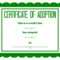 PRINTABLE Puppy Adoption Box Or Bag Label With Pet Adoption  With Pet Adoption Certificate Template