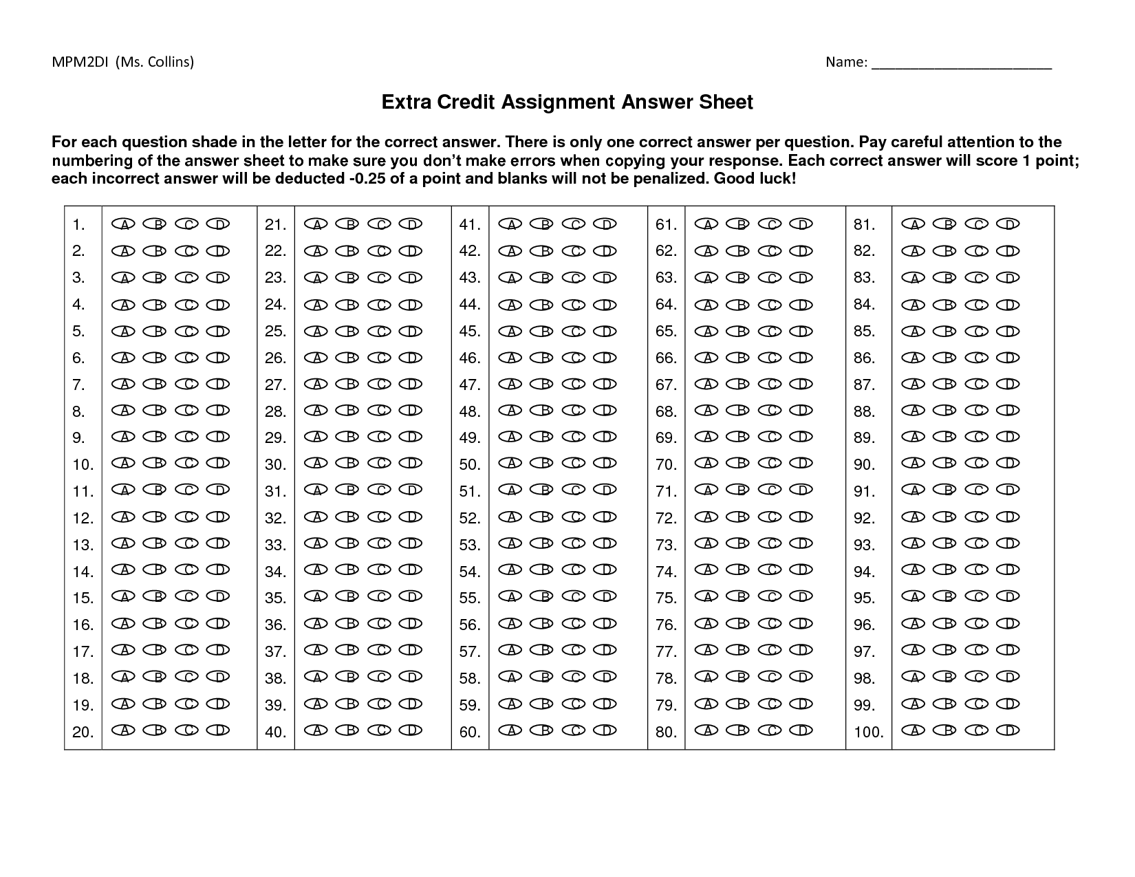 Printable Quotes Movie Answersheet