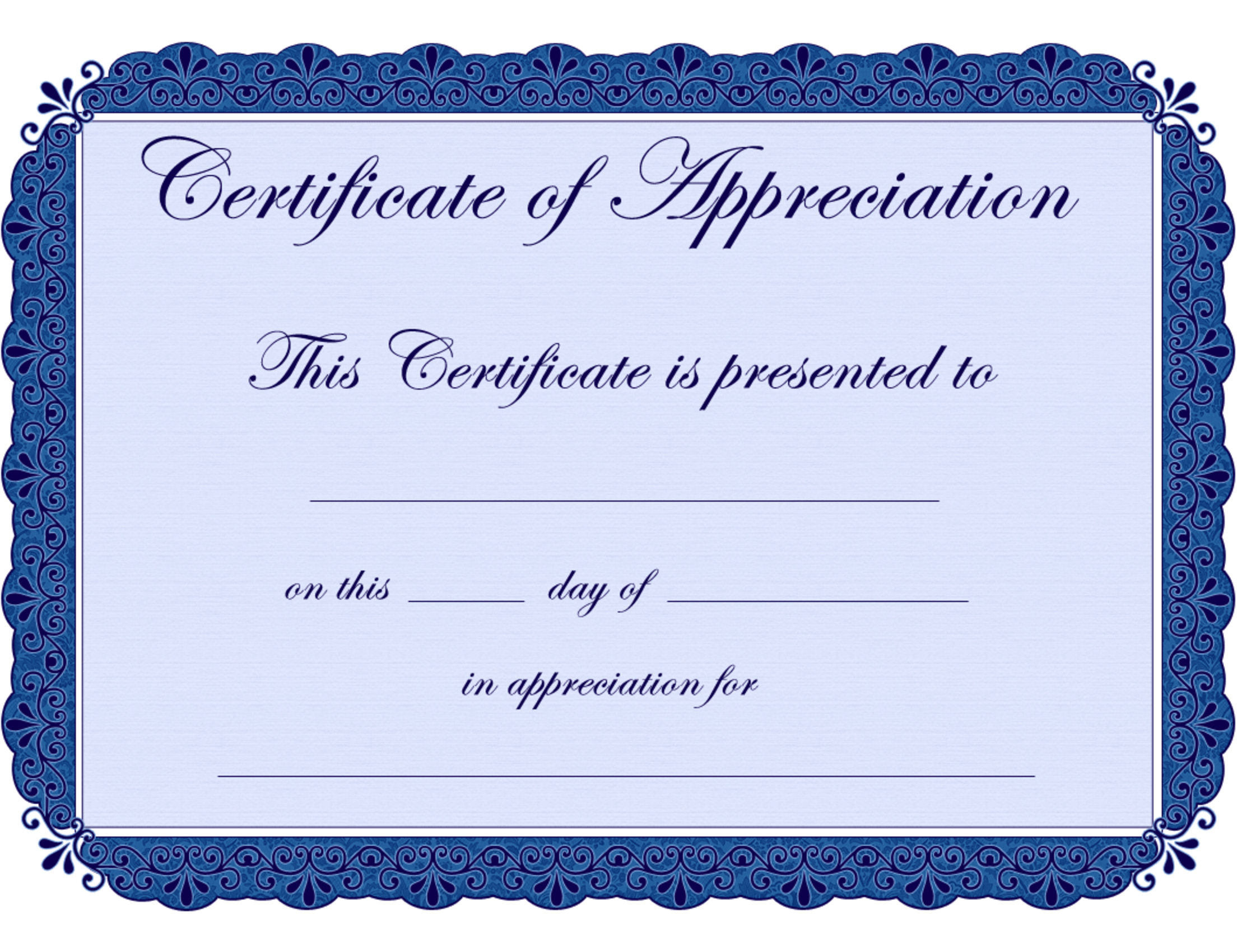 printable years of service certificate template free - Clip Art