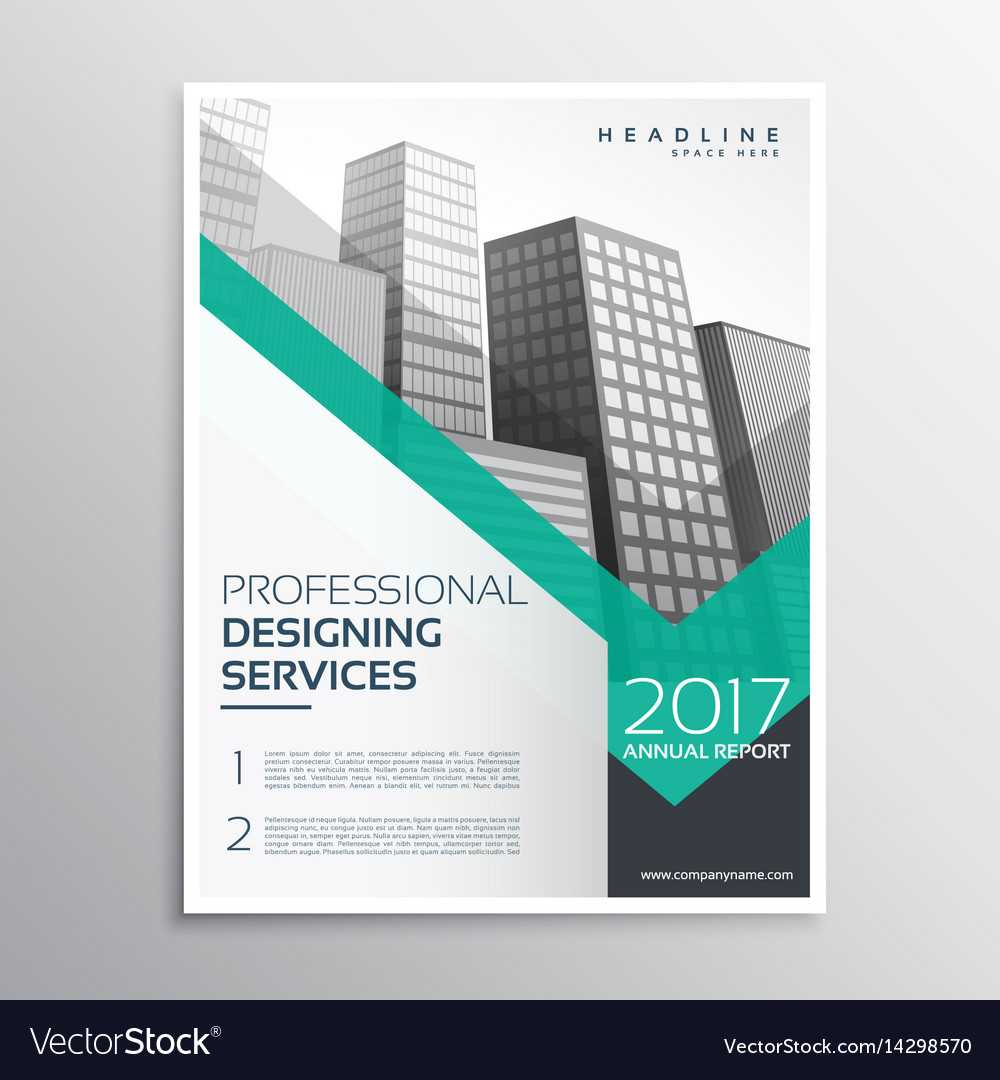 Professional Brochure Or Leaflet Template Design Vector Image With Professional Brochure Design Templates