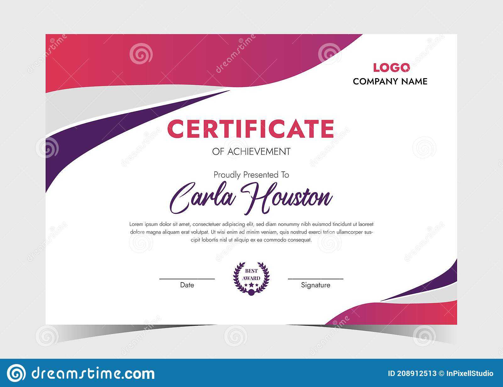 Professional Certificate Template