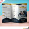 Professional Corporate Tri Fold Brochure Free PSD Template  Within Brochure Psd Template 3 Fold