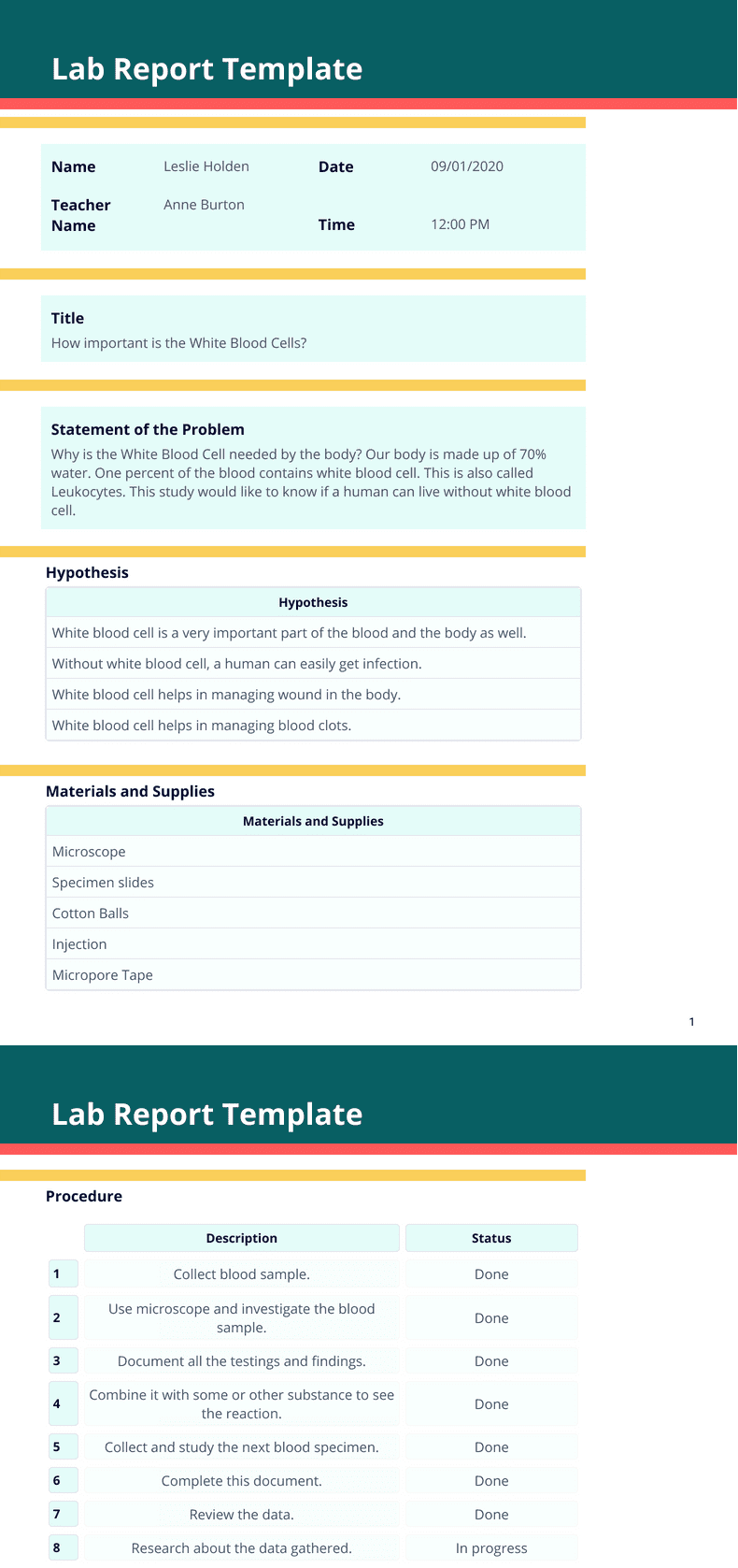Progress Report - PDF Templates  Jotform Pertaining To Intervention Report Template