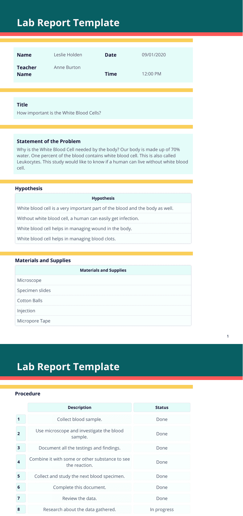 Progress Report – PDF Templates  Jotform Pertaining To Intervention Report Template