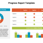 Progress Report Template PowerPoint Presentation Slide For Monthly Report Template Ppt