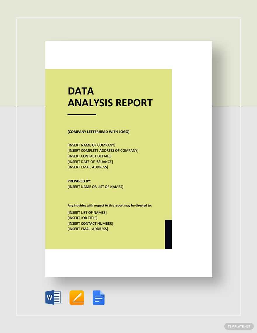 Project Analysis Report Template - Google Docs, Word, Apple Pages  For Project Analysis Report Template