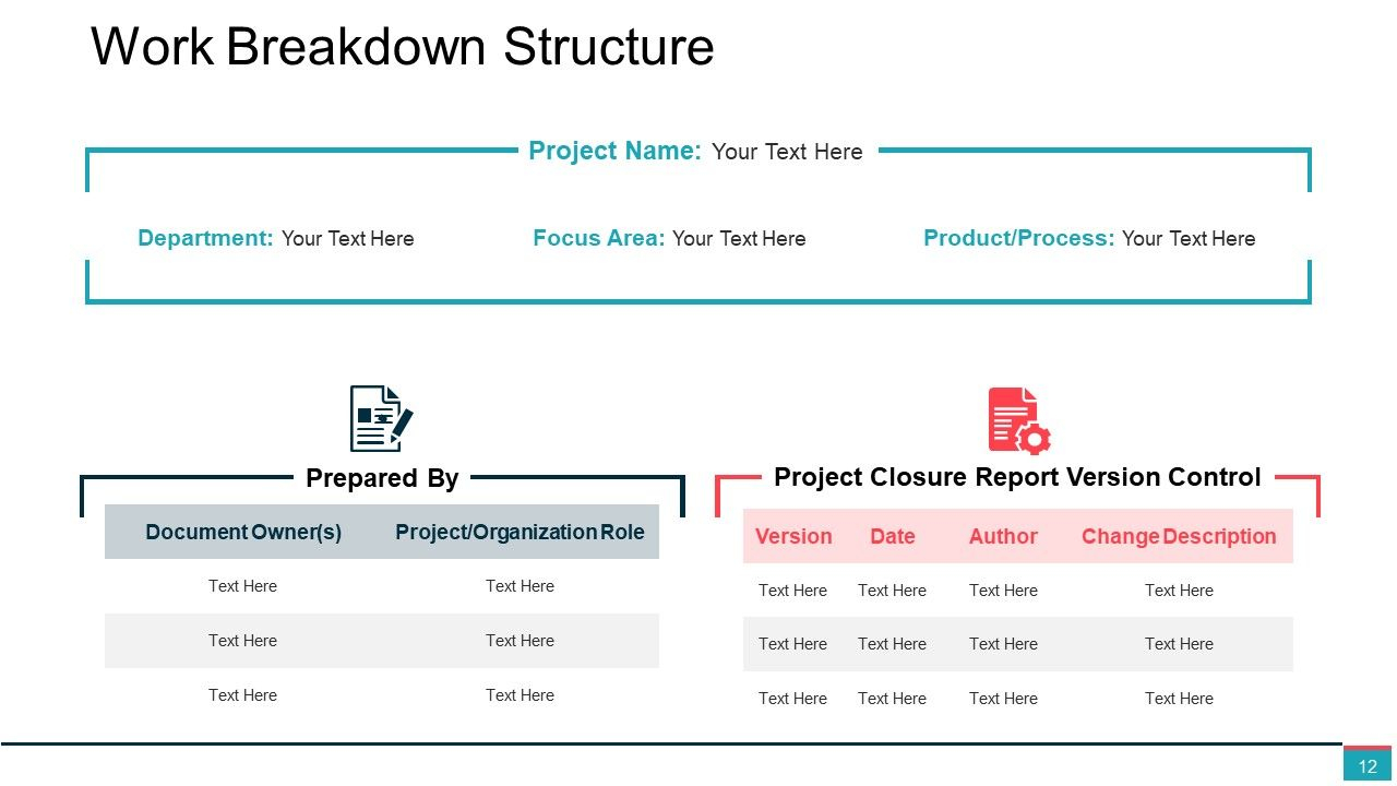 Project Closure Powerpoint Presentation Slides  Presentation  With Project Closure Report Template Ppt