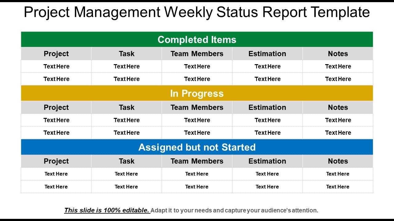 Project management weekly status report template Presentation For Testing Weekly Status Report Template Project management weekly status report template Presentation For Testing Weekly Status Report Template