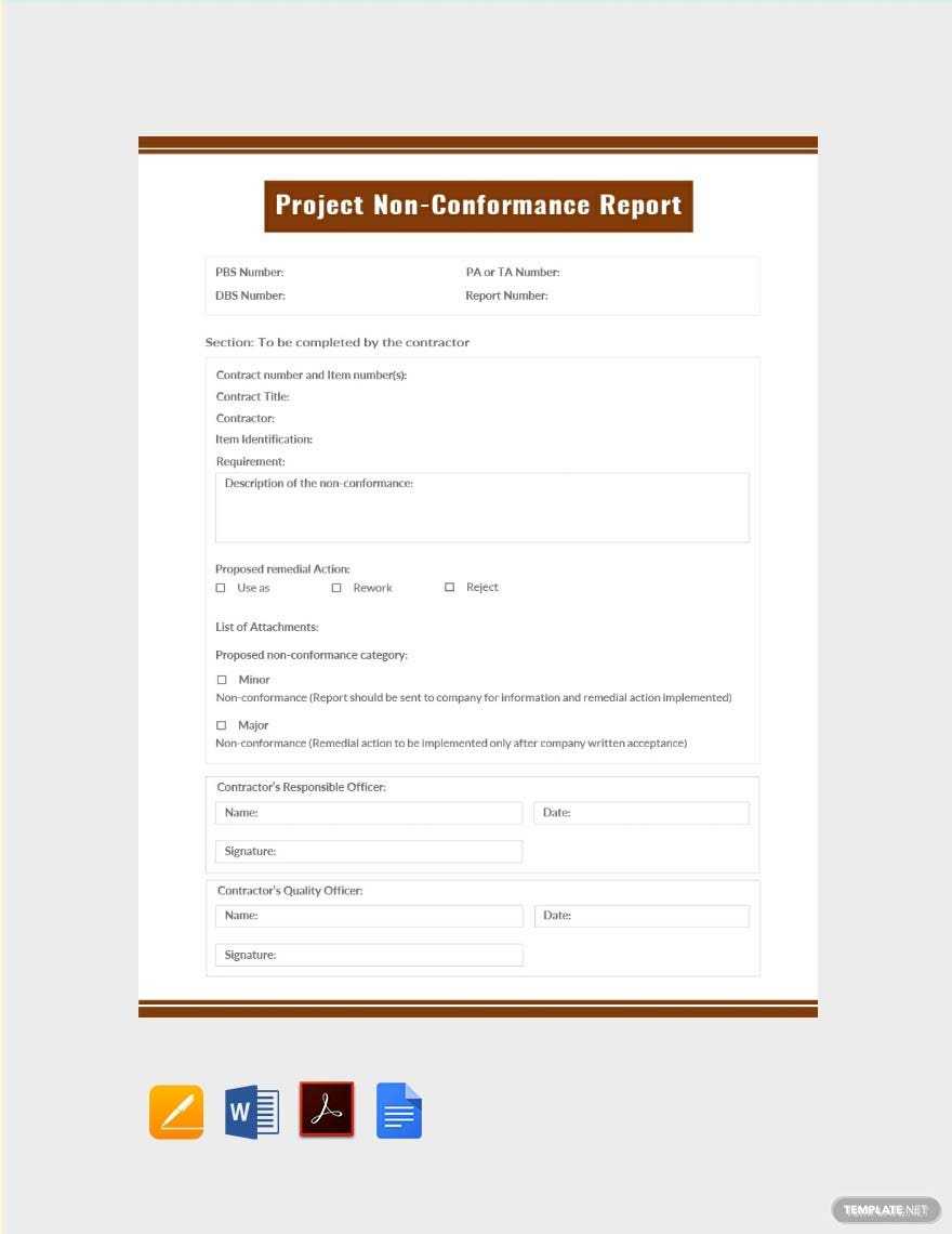 Project Reports Templates Word – Format, Free, Download  Template