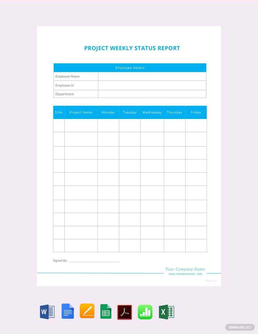 Project Reports Templates Word - Format, Free, Download  Template