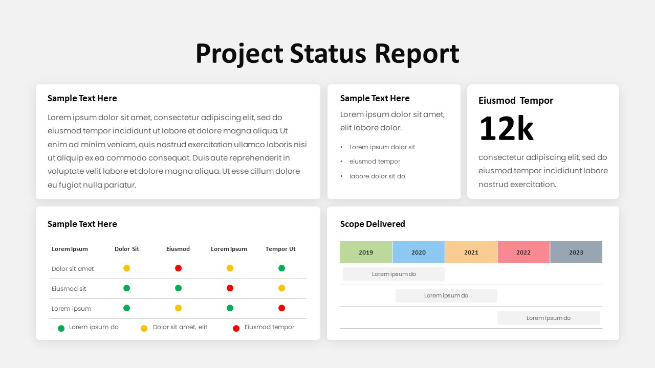 Project Status Report – SlideBazaar Throughout Weekly Project Status Report Template Powerpoint