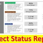 Project Status Report Template Design  Animated PowerPoint Slide Tutorial  for Project Manager