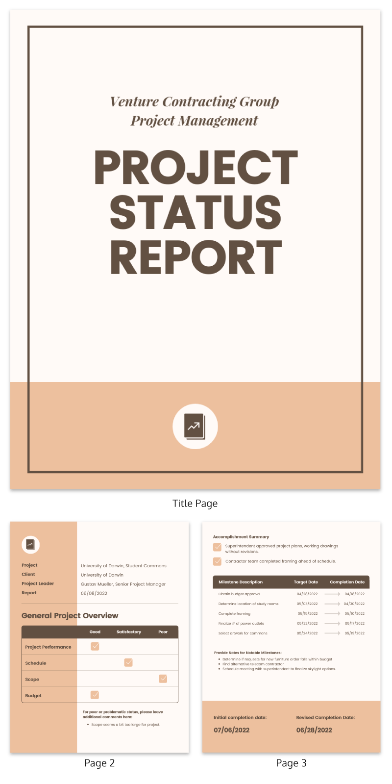 Project Status Report Template Regarding Project Management Final Report Template