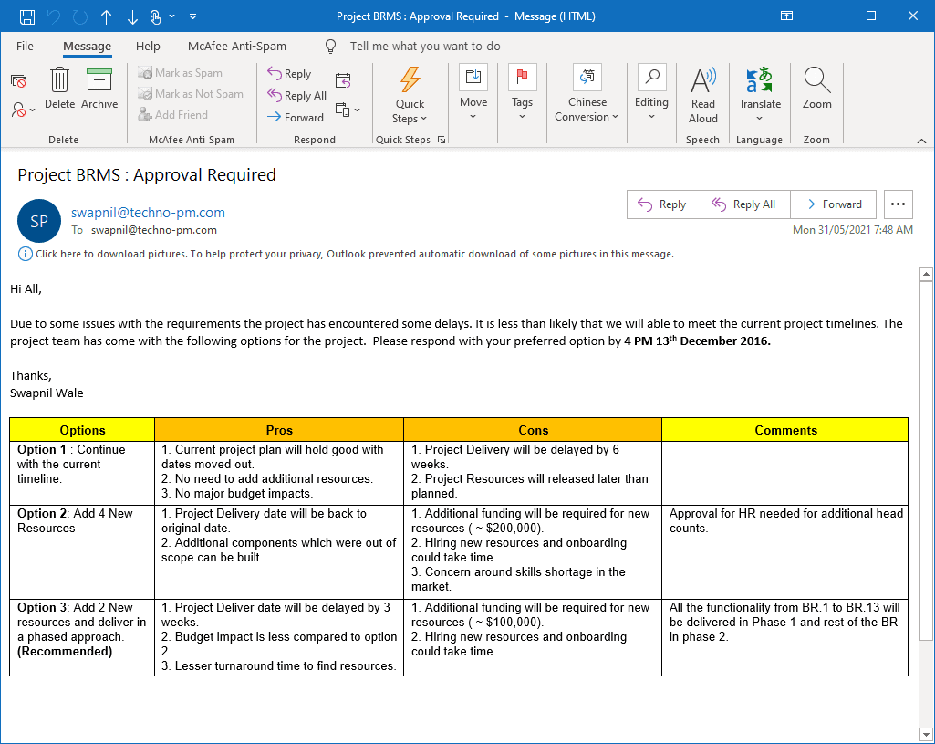 Project Status Update Email Sample : 10 Templates and Examples  With Project Status Report Email Template