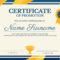 Promotion Career Certificate Template 10 Vector Art At Vecteezy Inside Promotion Certificate Template